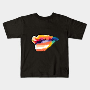 Mouth wpap pop art Kids T-Shirt